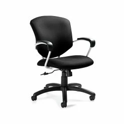 Global Supra Jenny Fabric Medium Back Tilter Chair, Charcoal