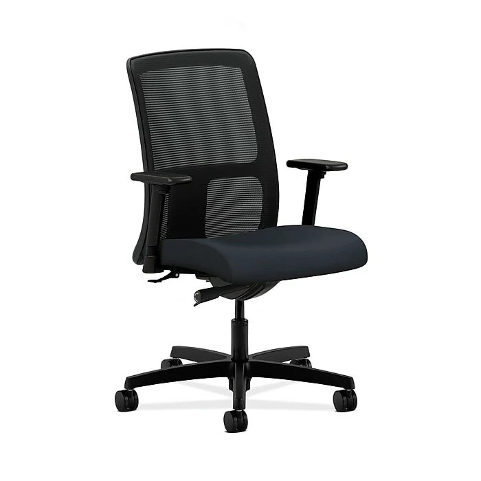 HON HONIT102WP37 Ignition Mesh Fabric-Upholstered Low-Back Office/Computer Chair, Adj. Arms, Navy 3 HON HONIT102WP37 Ignition Mesh Fabric-Upholstered Low-Back Office/Computer Chair, Adj. Arms, Navy