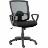 Alera Etros Mesh And Fabric Office Chair With Fixed Arms Black (ALEET42ME10B)