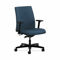 HON HONIT103SX05 Ignition Low-Back Office/Computer Chair, Adjustable Arms, Jet Fabric
