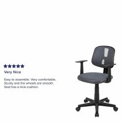 Flash Furniture Nylon Swivel Computer And Desk Chair, Gray (LF134AGY) -Office Chairs Shop unnamed file 115