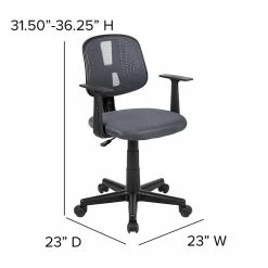 Flash Furniture Nylon Swivel Computer And Desk Chair, Gray (LF134AGY) -Office Chairs Shop unnamed file 117