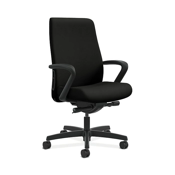 HON HONLWU2FWP40 Endorse Collection Mid-Back Office/Computer Chair, Fixed Arms, Black Fabric 3 HON HONLWU2FWP40 Endorse Collection Mid-Back Office/Computer Chair, Fixed Arms, Black Fabric
