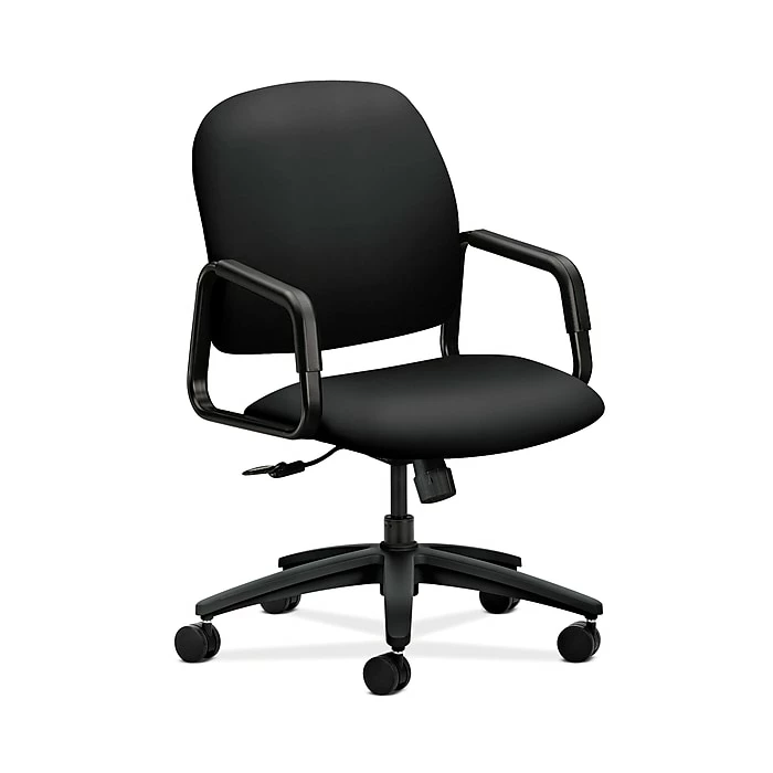 HON Solutions Seating Black Fabric High-Back Office/Computer Chair Fixed Arms 3 HON Solutions Seating Black Fabric High-Back Office/Computer Chair Fixed Arms
