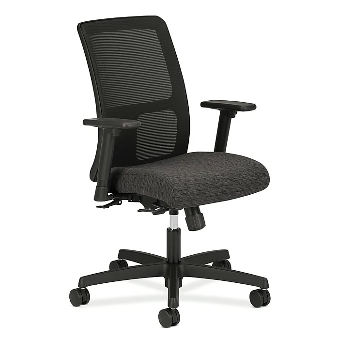 HON HONIT106AI10 Ignition Mesh Low-Back Office/Computer Chair, Adjustable Arms, Onyx Fabric 3 HON HONIT106AI10 Ignition Mesh Low-Back Office/Computer Chair, Adjustable Arms, Onyx Fabric
