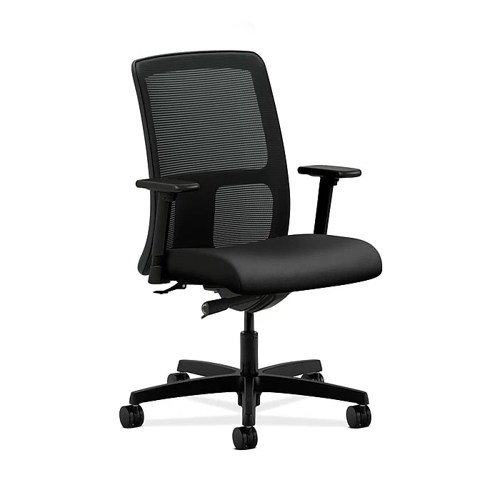 HON Ignition Mesh Low-Back Office/Computer Chair, Adjustable Arms, Onyx Fabric 3 HON Ignition Mesh Low-Back Office/Computer Chair, Adjustable Arms, Onyx Fabric