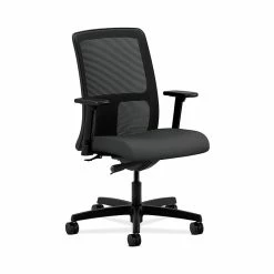 HON HONIT102SX23 Ignition Mesh Low-Back Office/Computer Chair, Adjustable Arms, Carbon Fabric