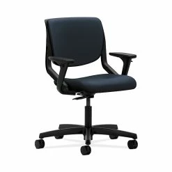 HON HONMT102WP37 Motivate Onyx Shell Navy Upholstered Back Office/Computer Chair W/Adjustable Arms