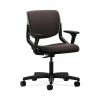 HON HONMT103CU49 Motivate Upholster Back Office/PC Chair, Adj. Arms, Platinum Shell, Espresso Fabric