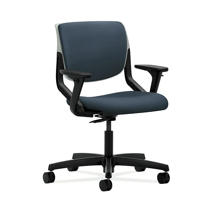 HON HONMT103SX05 Motivate Fabric-Upholster Back Office/PC Chair, Adj. Arms, Platinum Shell, Jet 3 HON HONMT103SX05 Motivate Fabric-Upholster Back Office/PC Chair, Adj. Arms, Platinum Shell, Jet