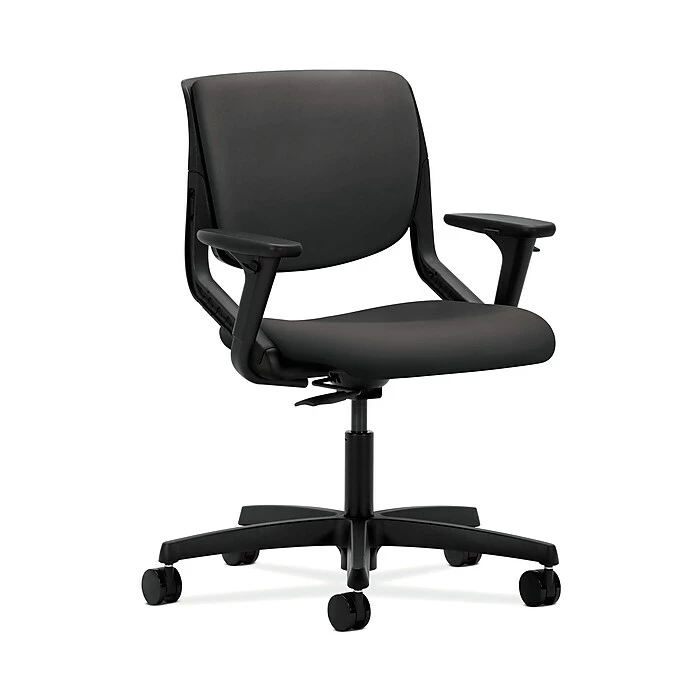 HON HONMT102SX23 Motivate Carbon Fabric Upholster Back Office/Computer Chair, Adj. Arms, Onyx Shell 3 HON HONMT102SX23 Motivate Carbon Fabric Upholster Back Office/Computer Chair, Adj. Arms, Onyx Shell