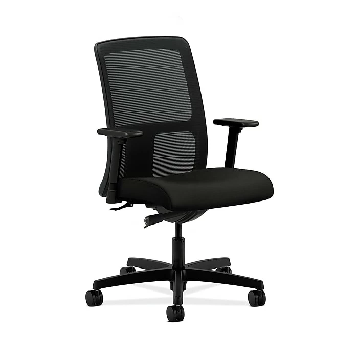 HON HONIT102WP40 Ignition Mesh Low-Back Office/Computer Chair, Adjustable Arms, Black Fabric 3 HON HONIT102WP40 Ignition Mesh Low-Back Office/Computer Chair, Adjustable Arms, Black Fabric