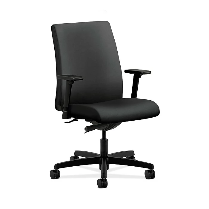 HON HONIT103NR10 Ignition Low-Back Office/Computer Chair, Adjustable Arms, Onyx Fabric 3 HON HONIT103NR10 Ignition Low-Back Office/Computer Chair, Adjustable Arms, Onyx Fabric