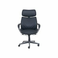 Beautyrest Leather Computer And Desk Chair, Black/Gray (51546)