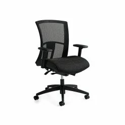 Global Vion Mesh Back Fabric Computer And Desk Chair, Black (6321-8-UR22)