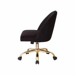 Avenue Six Layton Velvet Swivel Office Chair, Black/Gold (FL3224G-B62) -Office Chairs Shop unnamed file 1480