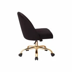 Avenue Six Layton Velvet Swivel Office Chair, Black/Gold (FL3224G-B62) -Office Chairs Shop unnamed file 1481