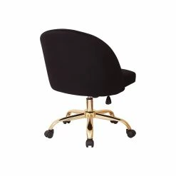 Avenue Six Layton Velvet Swivel Office Chair, Black/Gold (FL3224G-B62) -Office Chairs Shop unnamed file 1483