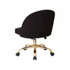Avenue Six Layton Velvet Swivel Office Chair, Black/Gold (FL3224G-B62) -Office Chairs Shop unnamed file 1484