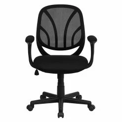 Flash Furniture Mid Back Mesh Computer Task Chair With Arms, Black -Office Chairs Shop unnamed file 1493