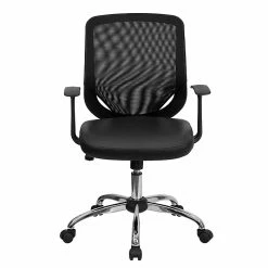 Flash Furniture Mid Back Office Chair With Mesh Back And Italian Leather Seat, Black -Office Chairs Shop unnamed file 1512