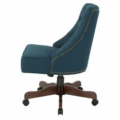 Inspired By Bassett Rebecca Office Chair With Dark Espresso Finish Base And Klein Azure Fabric (BP-REBEX-K14) -Office Chairs Shop unnamed file 1530