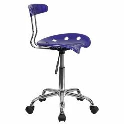 Flash Furniture Chrome Low Back Computer Task Chair With Tractor Seat, Vibrant Deep Blue -Office Chairs Shop unnamed file 1544