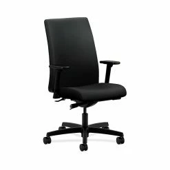 HON HONIW114UR10 Ignition Mid-Back Office/Computer Chair, Adjustable Arms, Black Fabric