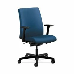 HON Ignition HONIT202NR90 Fabric Low-Back Office/Computer Chair, Adjustable Arms, Regatta