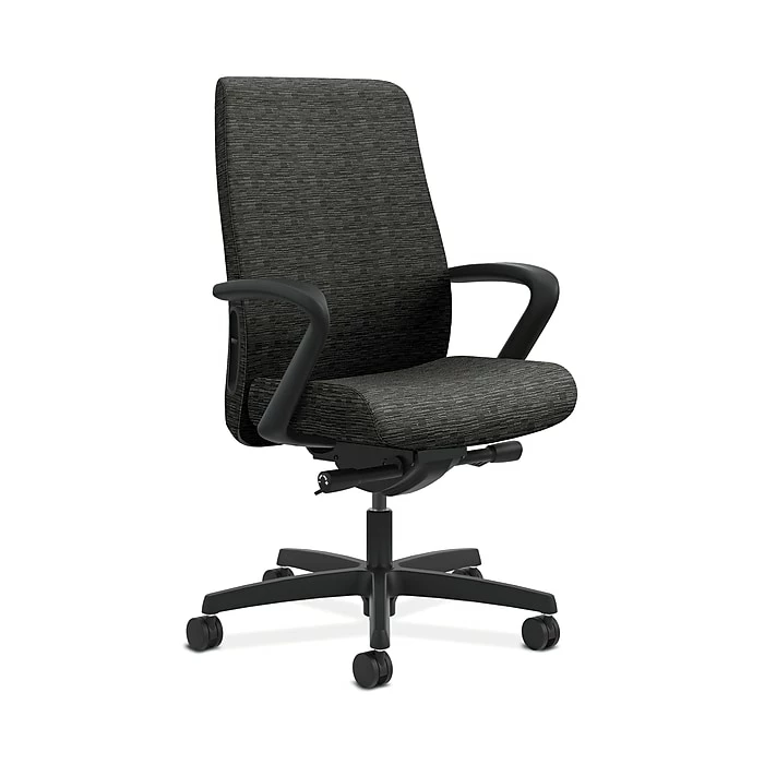 HON HONLWU2FAI10 Endorse Collection Mid-Back Office/Computer Chair, Adjustable Arms, Onyx Fabric 3 HON HONLWU2FAI10 Endorse Collection Mid-Back Office/Computer Chair, Adjustable Arms, Onyx Fabric