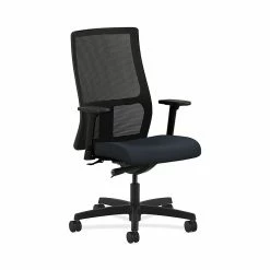 HON HONIW103WP37 Ignition Mesh Mid-Back Office/Computer Chair, Adjustable Arms, Navy Fabric