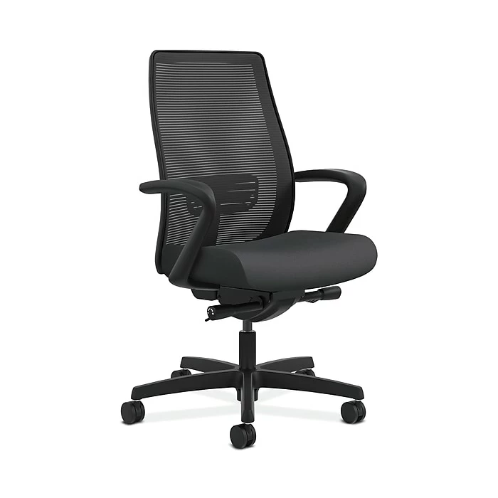 HON HONLWIM2FSX23 Endorse Collection Mesh Mid-Back Office/Computer Chair, Fixed Arms, Carbon Fabric 3 HON HONLWIM2FSX23 Endorse Collection Mesh Mid-Back Office/Computer Chair, Fixed Arms, Carbon Fabric