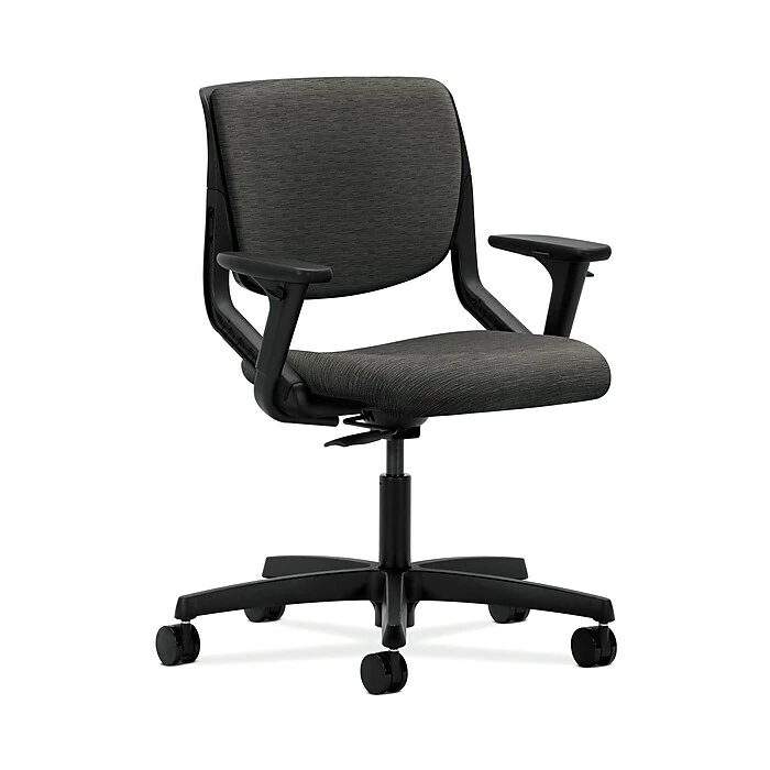 HON Motivate HONMT102AI10 Upholstered Back Office/Computer Chair, Adj. Arms, Onyx Shell, Onyx Fabric 3 HON Motivate HONMT102AI10 Upholstered Back Office/Computer Chair, Adj. Arms, Onyx Shell, Onyx Fabric