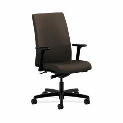 HON Ignition HONIW114CU49 Fabric Mid-Back Office/Computer Chair, Adjustable Arms, Espresso