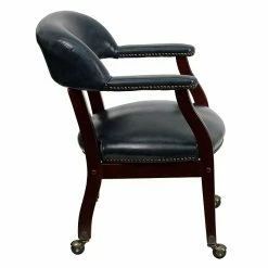 Flash Furniture Vinyl Mid Back Luxurious Conference Chair With Casters, Blue -Office Chairs Shop unnamed file 1755