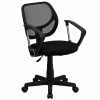 Flash Furniture Mesh Computer And Desk Chair, Black (WA-3074-BK-A-GG)