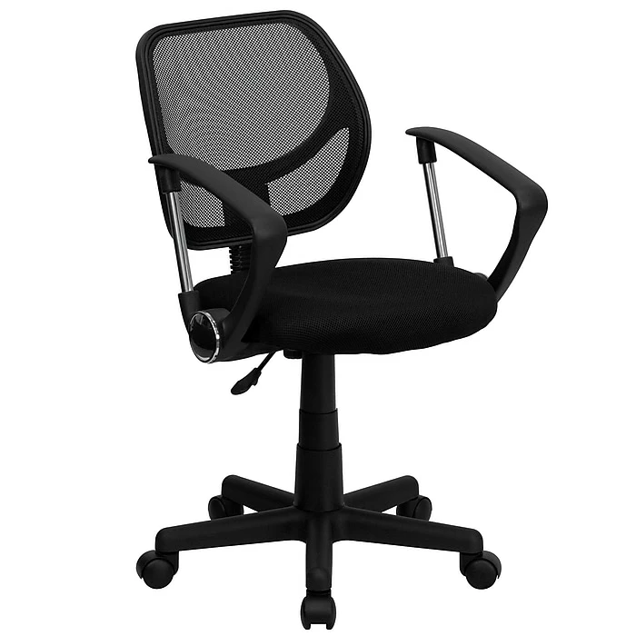 Flash Furniture Mesh Computer And Desk Chair, Black (WA-3074-BK-A-GG) 3 Flash Furniture Mesh Computer And Desk Chair, Black (WA-3074-BK-A-GG)