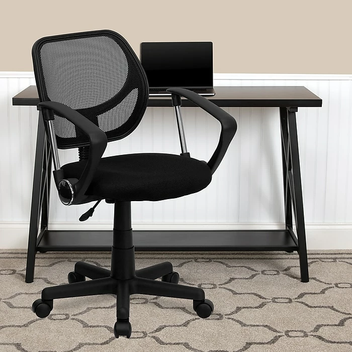 Flash Furniture Mesh Computer And Desk Chair, Black (WA-3074-BK-A-GG) 4 Flash Furniture Mesh Computer And Desk Chair, Black (WA-3074-BK-A-GG) - Image 2