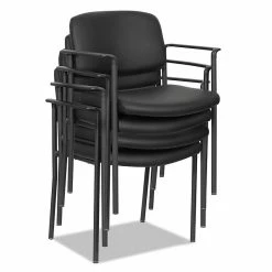 Alera®, Sorrento Series Stacking Guest Chair, Faux Leather, Black, 2/Carton -Office Chairs Shop unnamed file 1770