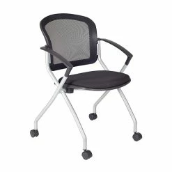 Regency Cadence Mesh Nesting Chair, Black, 12/Pk (2309BK12PK)