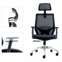 Urban Factory ERGO Ergonomic Adjustable Office Chair, Black (ESC01UF) -Office Chairs Shop unnamed file 1897
