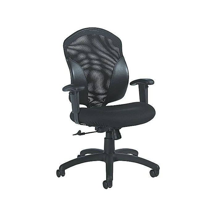 Global Mesh Back Fabric Conference Chair, Black (19514550JN02) 3 Global Mesh Back Fabric Conference Chair, Black (19514550JN02)