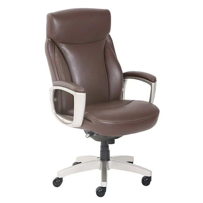 La-Z-Boy Arcadian Bonded Leather Executive Chair, Brown (60008) 4 La-Z-Boy Arcadian Bonded Leather Executive Chair, Brown (60008) - Image 2