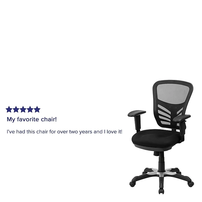 Flash Furniture Mesh Executive Chair, Black (HL-0001-GG) 7 Flash Furniture Mesh Executive Chair, Black (HL-0001-GG) - Image 5
