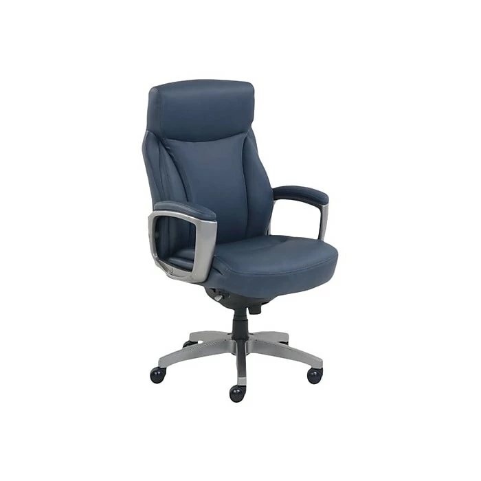 La-Z-Boy Leather Executive Chair, Blue (51447) 4 La-Z-Boy Leather Executive Chair, Blue (51447) - Image 2