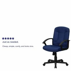 Flash Furniture Fabric Computer And Desk Chair, Navy Blue (GOST6NVYFAB) -Office Chairs Shop unnamed file 206