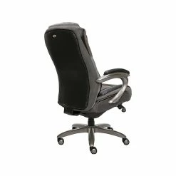 Serta Big & Tall Ergonomic Bonded Leather Swivel Executive Chair, Black/Silver (44951) -Office Chairs Shop unnamed file 2076