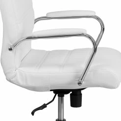 Flash Furniture Mid-Back Leather Executive Swivel Office Chair With Chrome Arms, White (GO-2286M-WH-GG) -Office Chairs Shop unnamed file 2108