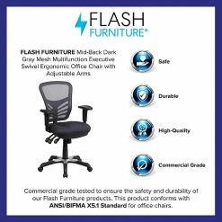 Flash Furniture Mesh Executive Chair, Dark Gray (HL0001DKGY) -Office Chairs Shop unnamed file 2124