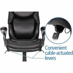 Serta AIR Bonded Leather Executive Chair, Black (CHR200100) -Office Chairs Shop unnamed file 2140